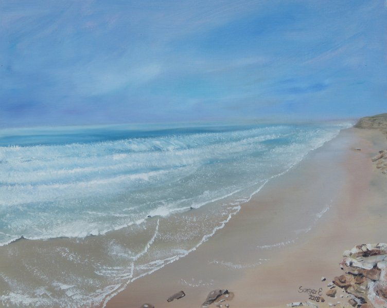 Einsame Küste in Marokko